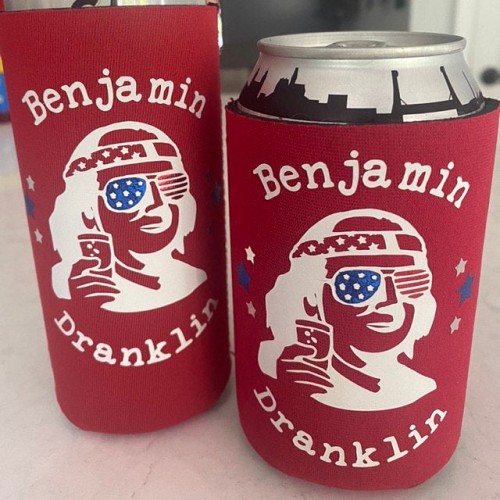 Neoprene Collapsible Can Coolie (MultiColor Print)